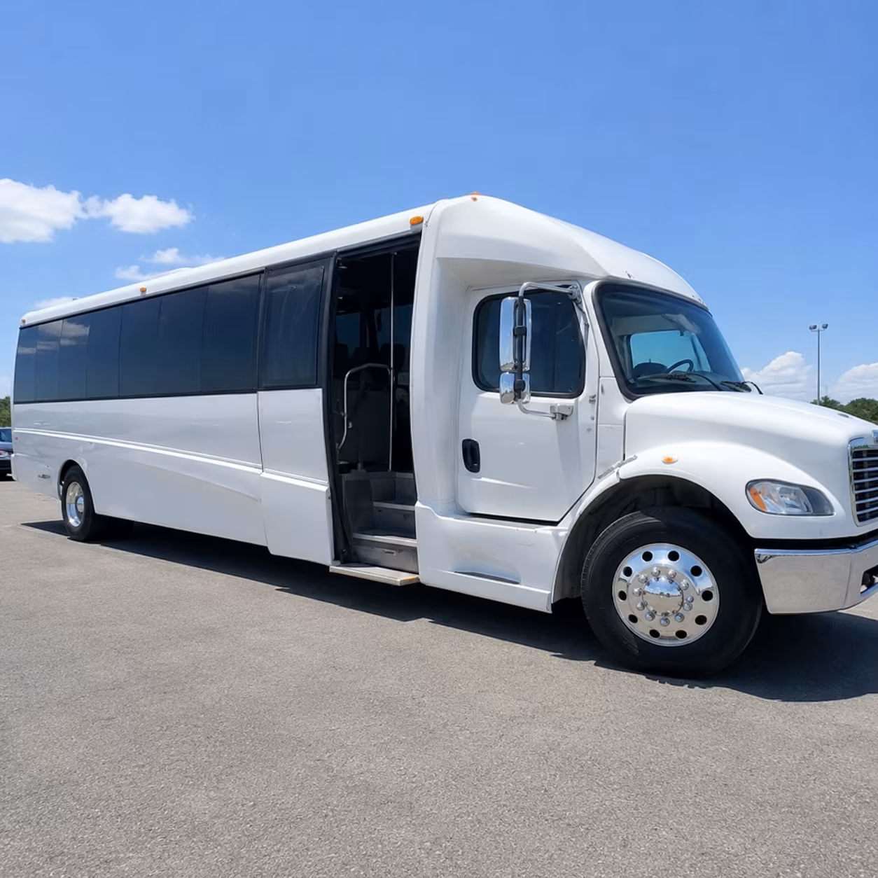 Overland Park Airport Shuttle & Transportation party bus exterior