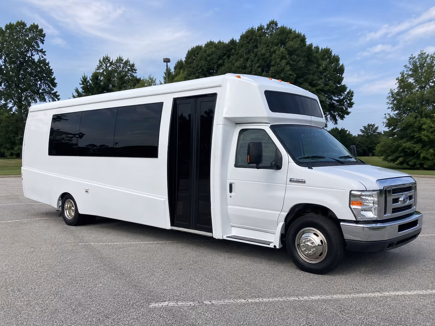 Overland Park Bachelor & Bachelorette Transportation party bus exterior