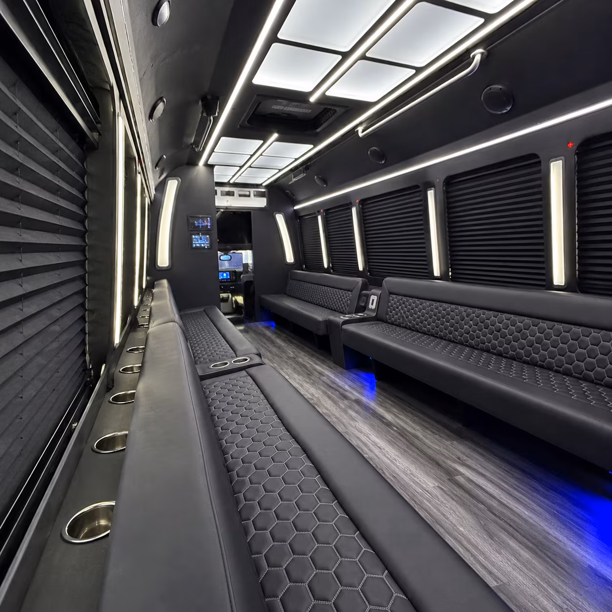 Overland Park Bachelor & Bachelorette Transportation party bus exterior