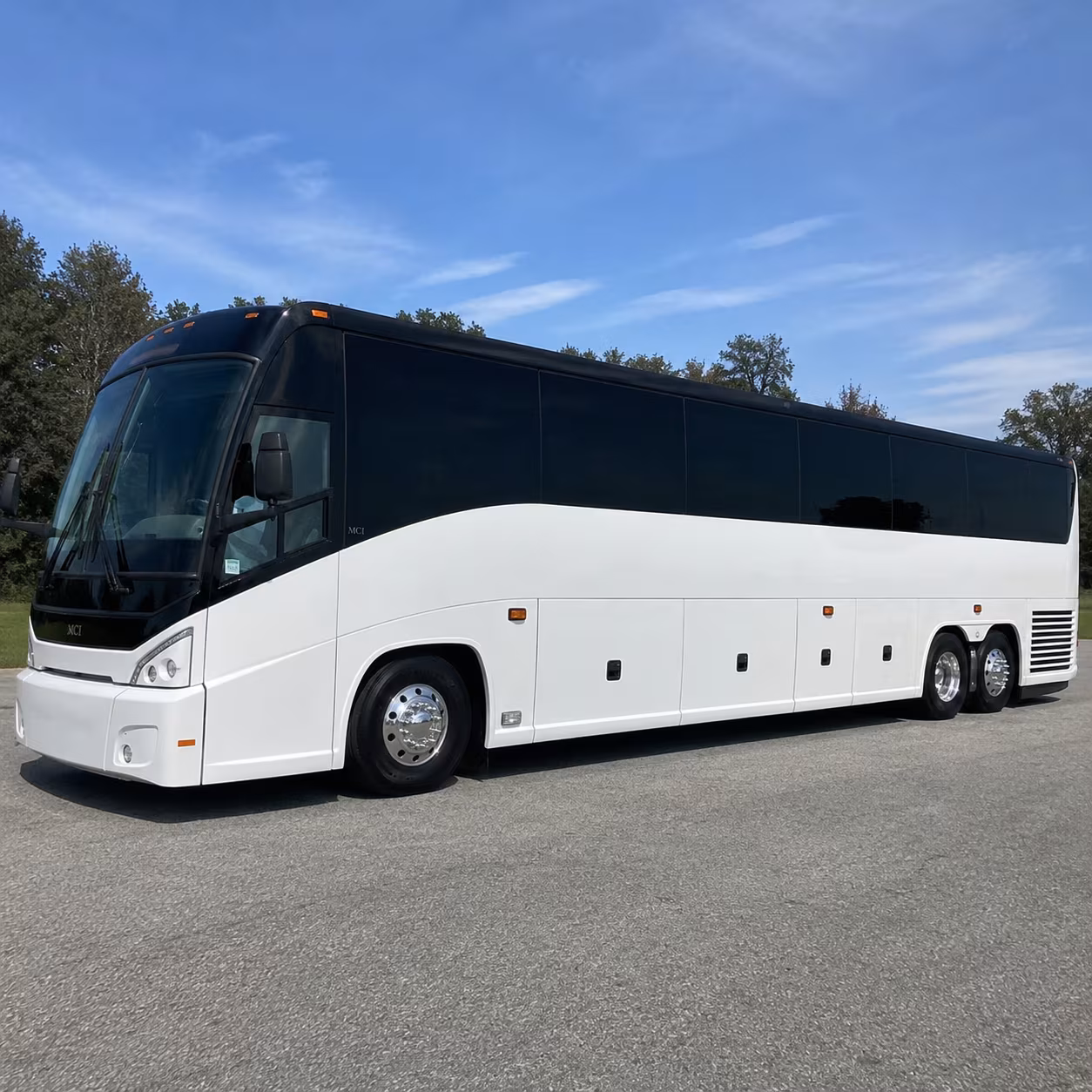 Overland Park Corporate Transportation party bus exterior
