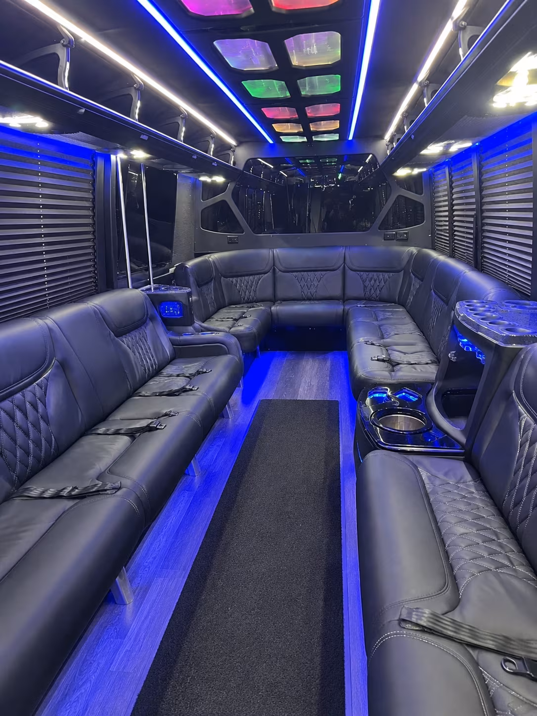 Overland Park Private Event Transportation party bus exterior