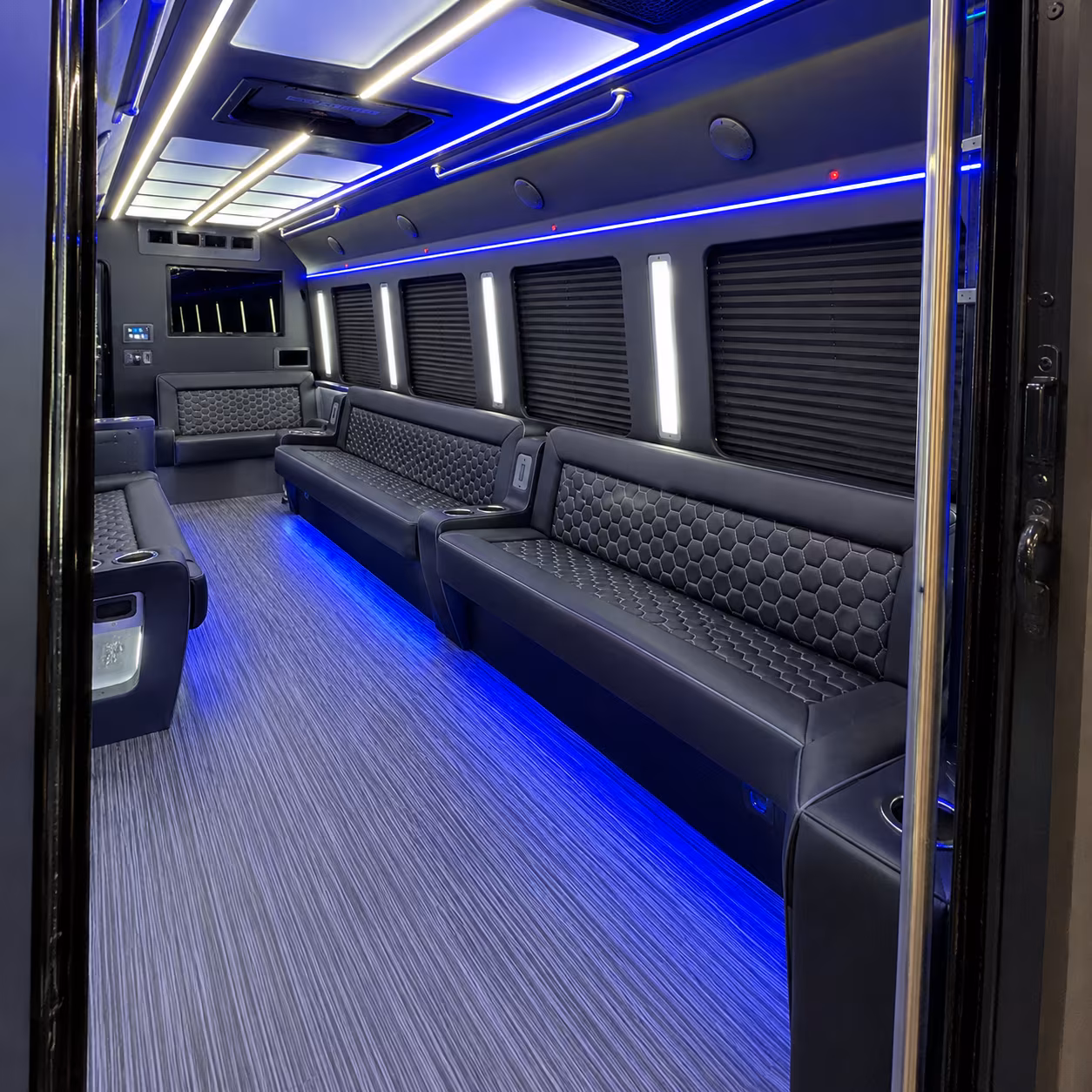 Overland Park Private Event Transportation party bus exterior
