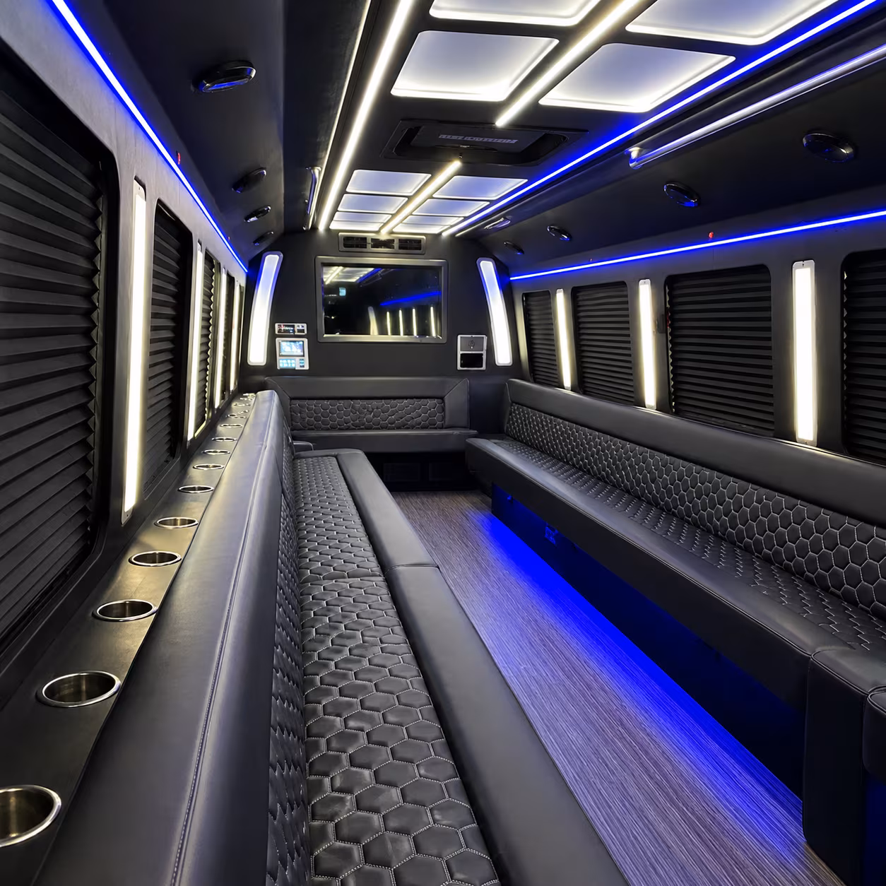 Overland Park Prom & Homecoming Transportation party bus exterior