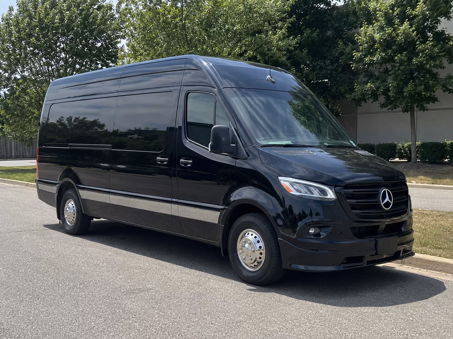 Overland Park School Event Transportation party bus exterior