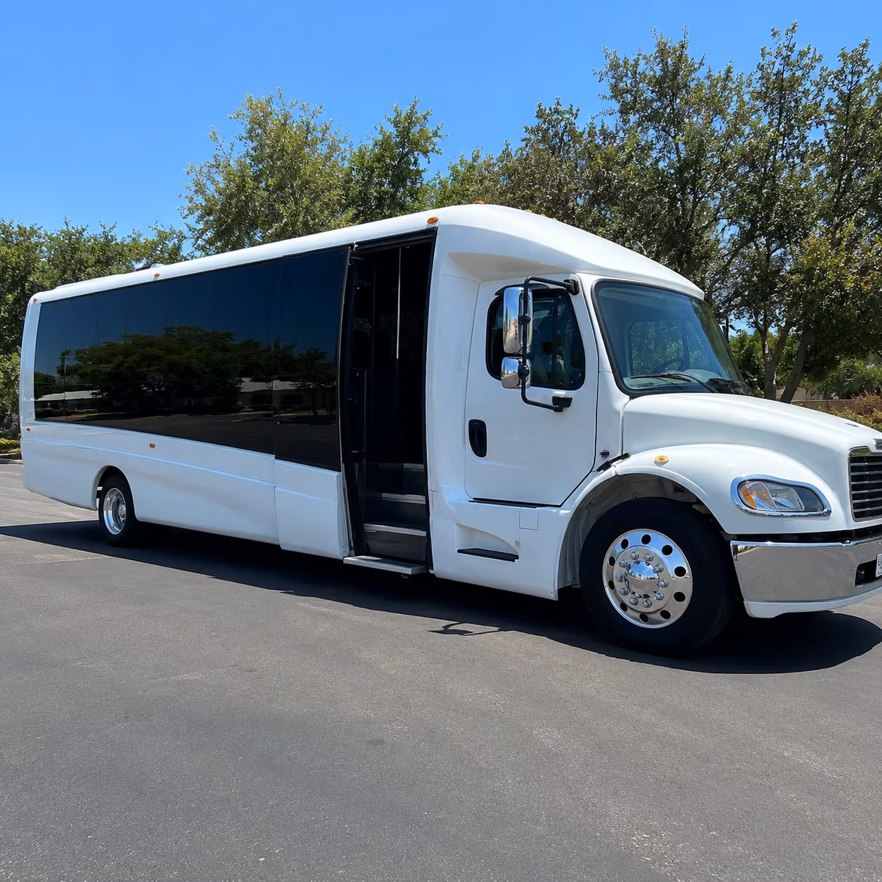 Overland Park School Event Transportation party bus interior