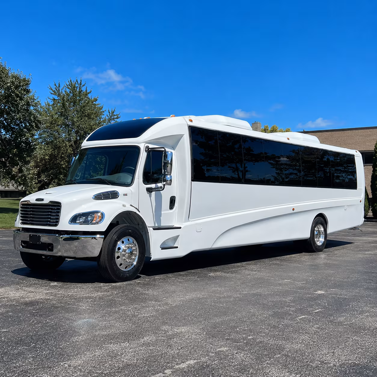 Overland Park School Event Transportation party bus exterior