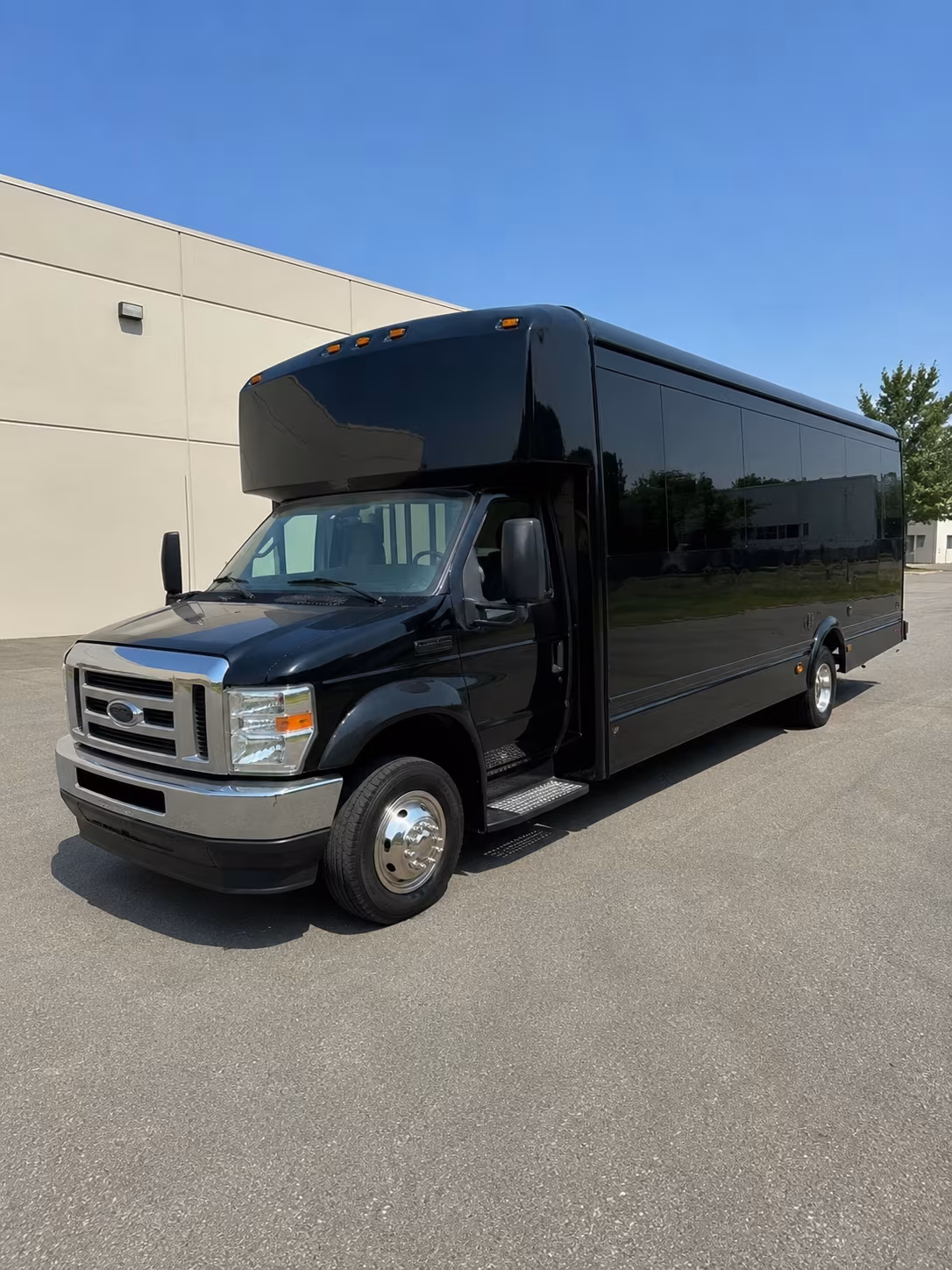 Overland Park Sporting Event Transportation party bus exterior