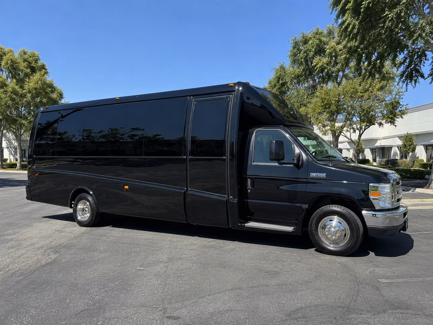 Overland Park Sporting Event Transportation party bus exterior