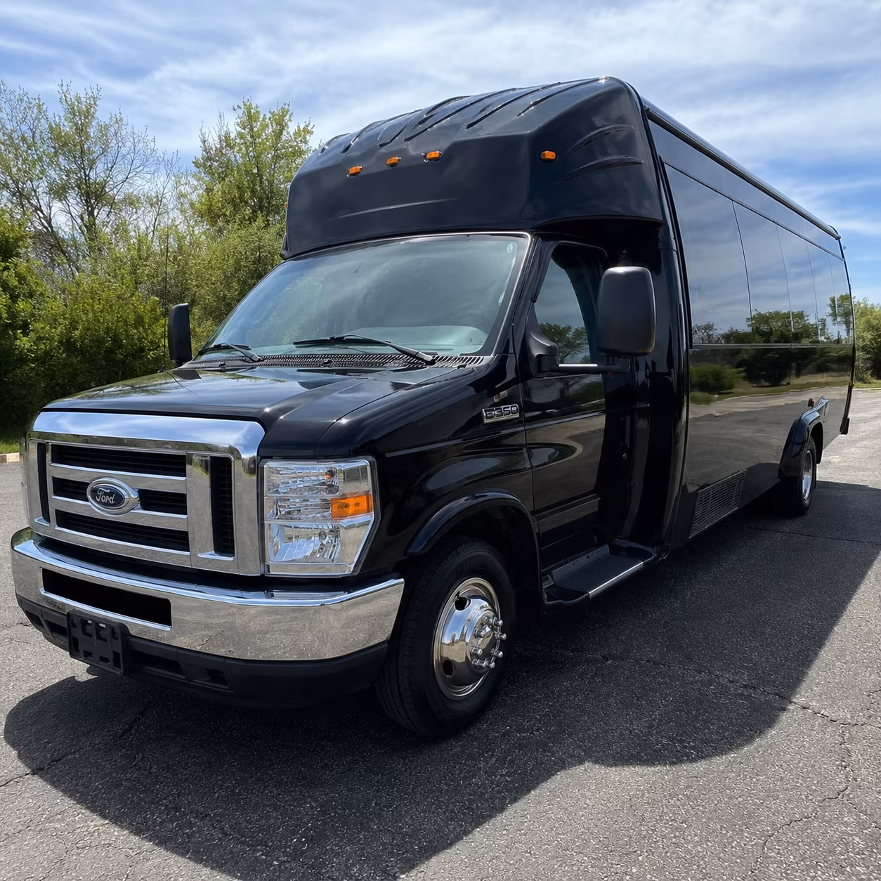 Overland Park Sporting Event Transportation party bus exterior